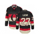 Men's Reebok Ottawa Senators #27 Curtis Lazar Authentic Black New Third NHL Jersey