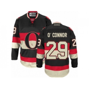 Men's Reebok Ottawa Senators #29 Matthew O'Connor Authentic Black New Third NHL Jersey