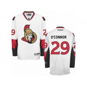 Men's Reebok Ottawa Senators #29 Matthew O'Connor Authentic White Away NHL Jersey