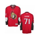Men's Reebok Ottawa Senators #71 Gabriel Gagne Authentic Red Home NHL Jersey