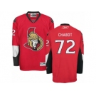 Men's Reebok Ottawa Senators #72 Thomas Chabot Authentic Red Home NHL Jersey