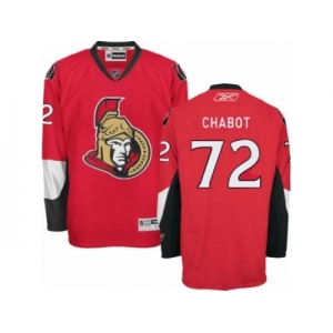 Men's Reebok Ottawa Senators #72 Thomas Chabot Authentic Red Home NHL Jersey