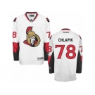 Men's Reebok Ottawa Senators #78 Filip Chlapik Authentic White Away NHL Jersey