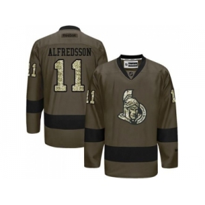 Ottawa Senators #11 Daniel Alfredsson Green Salute to Service Stitched NHL Jersey