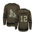 Senators #12 Marian Gaborik Green Salute to Service Stitched Hockey Jersey