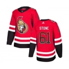 Senators #61 Mark Stone Red Home Drift Fashion Stitched Hockey Jersey