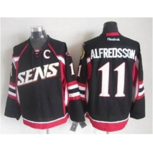 nhl jerseys ottawa senators #11 alfredsson black[patch C]