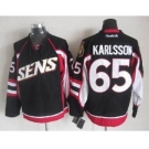 nhl jerseys ottawa senators #65 karlsson black