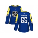 Women Adidas Ottawa Senators #65 Erik Karlsson Royal 2018 All-Star Atlantic Division Authentic Stitched NHL Jersey