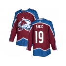 Adidas Colorado Avalanche #19 Joe Sakic Burgundy Home Authentic Stitched NHL Jersey