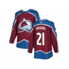 Adidas Colorado Avalanche #21 Peter Forsberg Burgundy Home Authentic Stitched NHL Jersey