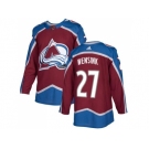 Adidas Colorado Avalanche #27 John Wensink Burgundy Home Authentic Stitched NHL Jersey