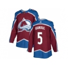 Adidas Colorado Avalanche #5 Rob Ramage Burgundy Home Authentic Stitched NHL Jersey