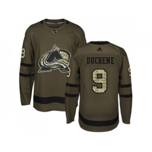 Adidas Colorado Avalanche #9 Matt Duchene Green Salute to Service Stitched NHL Jersey