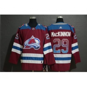 Colorado Avalanche #29 Nathan MacKinnon Burgundy Drift Fashion Men's Stitched Hockey Jersey