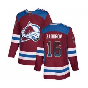 Men's Avalanche #16 Nikita Zadorov Burgundy Home Drift Fashion Stitched Hockey Jersey