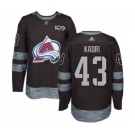 Men's Avalanche #43 Nazem Kadri Black 1917-2017 100th Anniversary Stitched Hockey Jersey