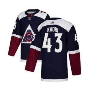 Men's Avalanche #43 Nazem Kadri Navy Alternate Stitched Hockey Jersey