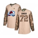 Men's Avalanche #72 Joonas Donskoi Camo Authentic 2017 Veterans Day Stitched Hockey Jersey