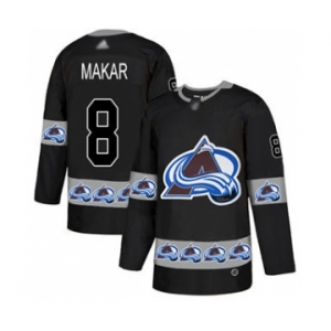 Men's Avalanche #8 Cale Makar Black Authentic Team Logo Fashion Stitched Hockey Jersey