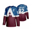 Men's Avalanche #92 Gabriel Landeskog Blue Burgundy Authentic 2019 Stadium Series Stitched Hockey Jersey