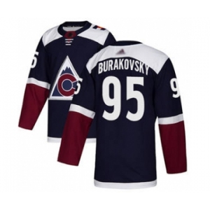 Men's Avalanche #95 Andre Burakovsky Navy Alternate Authentic Stitched Hockey Jersey