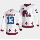 Men's Colorado Avalanche #13 Valeri Nichushkin White 2022 Stanley Cup Final Patch Reverse Retro Stitched Jersey