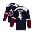 Men's Colorado Avalanche #4 Tyson Barrie Navy Alternate Stitched Hockey Jersey