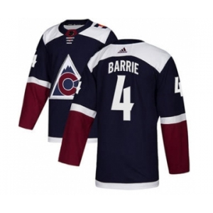 Men's Colorado Avalanche #4 Tyson Barrie Navy Alternate Stitched Hockey Jersey