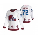 Men's Colorado Avalanche #72 Joonas Donskoi White 2020-21 Reverse Retro Alternate Hockey Jersey