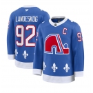 Men's Colorado Avalanche #92 Gabriel Landeskog Blue 2025 With C Patch Alternate Stitched Jersey