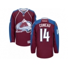 Men's Reebok Colorado Avalanche #14 Blake Comeau Authentic Burgundy Red Home NHL Jersey