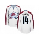 Men's Reebok Colorado Avalanche #14 Blake Comeau Authentic White Away NHL Jersey