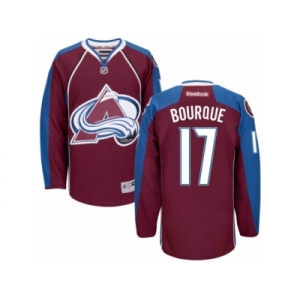 Men's Reebok Colorado Avalanche #17 Rene Bourque Authentic Burgundy Red Home NHL Jersey