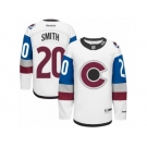 Men's Reebok Colorado Avalanche #20 Ben Smith Authentic White 2016 Stadium Series NHL Jersey