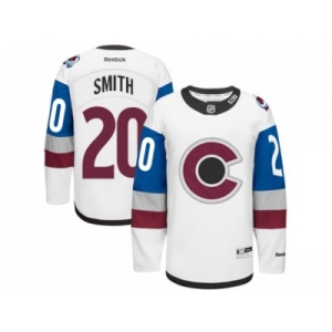 Men's Reebok Colorado Avalanche #20 Ben Smith Authentic White 2016 Stadium Series NHL Jersey