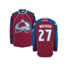 Men's Reebok Colorado Avalanche #27 Andreas Martinsen Authentic Burgundy Red Home NHL Jersey