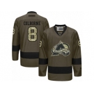 Men's Reebok Colorado Avalanche #8 Joe Colborne Authentic Green Salute to Service NHL Jersey