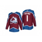 Men's adidas Colorado Avalanche #1 Semyon Varlamov 2017-2018 Season Home Jersey