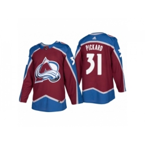 Men's adidas Colorado Avalanche #31 Calvin Pickard 2017-2018 Season Home Jersey