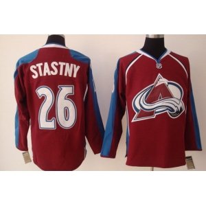 nhl colorado avalanche #26 stasny (red blue)