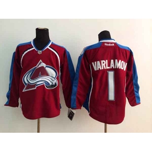 nhl jerseys colorado avalanche #1 varlamov red