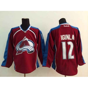 nhl jerseys colorado avalanche #12 iginla red