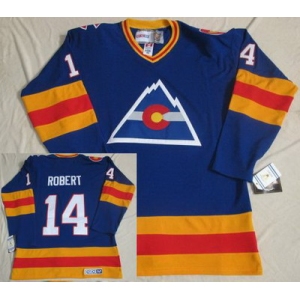 nhl jerseys colorado avalanche #14 robert blue(ccm throwback)