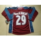 nhl jerseys colorado avalanche #29 mackinnon red-blue