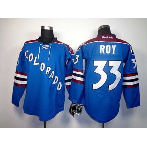 nhl jerseys colorado avalanche #33 roy blue