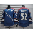 nhl jerseys colorado avalanche #52 foote blue