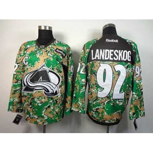 nhl jerseys colorado avalanche #92 landeskog camo[patch C]