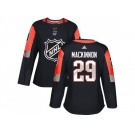 Women Adidas Colorado Avalanche #29 Nathan MacKinnon Black 2018 All-Star Central Division Authentic Stitched NHL Jersey