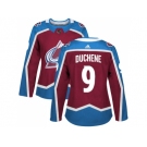 Women Adidas Colorado Avalanche #9 Matt Duchene Burgundy Home Authentic Stitched NHL Jersey
